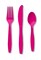 Party Central Club Pack of 288 Hot Magenta Pink Party Forks and Spoons 7.5"